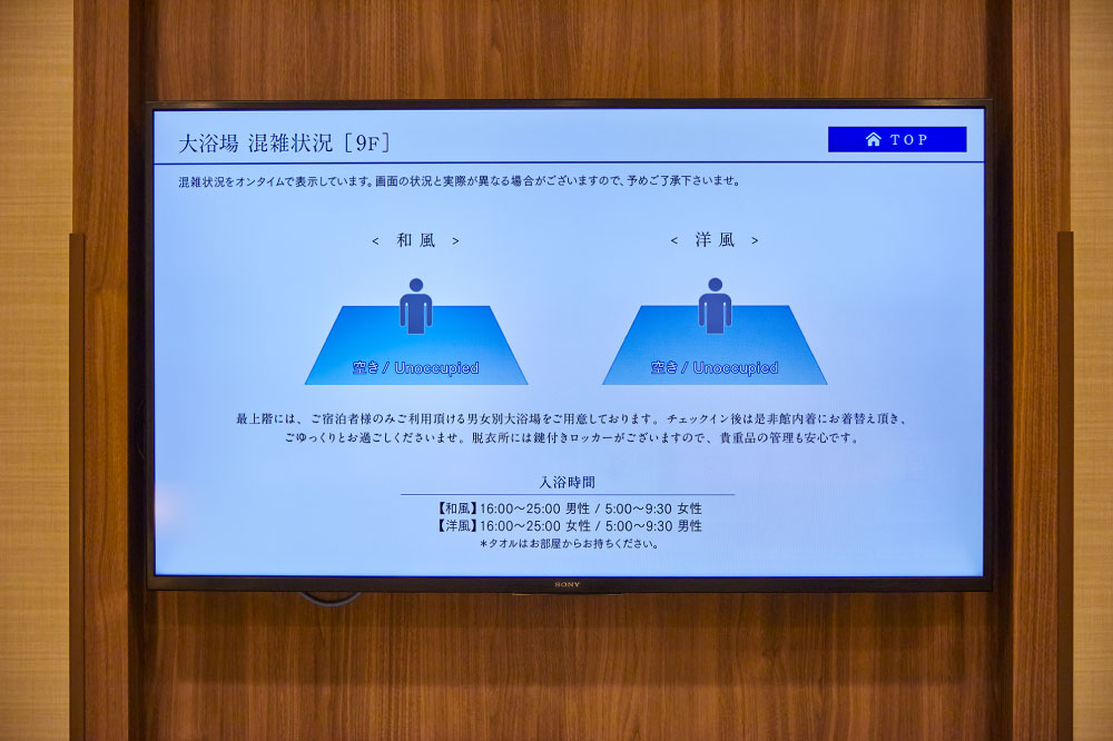 混雑状況確認